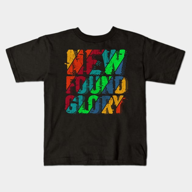 vintage color New Found Glory Kids T-Shirt by Rada.cgi